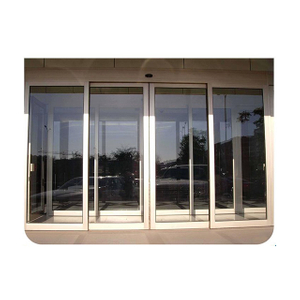 Automatic Sliding Entrance System for Hotels Interior Aluminum Glass Door Motor Finished Aluminum Opening Option